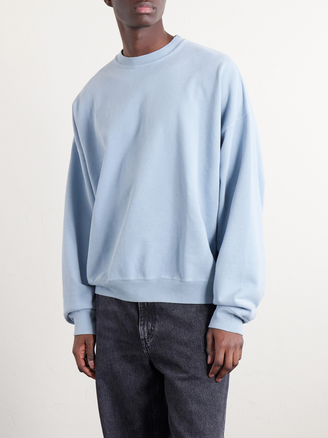  Remi Relief - Cotton-jersey Sweatshirt - Men - Blue - S 