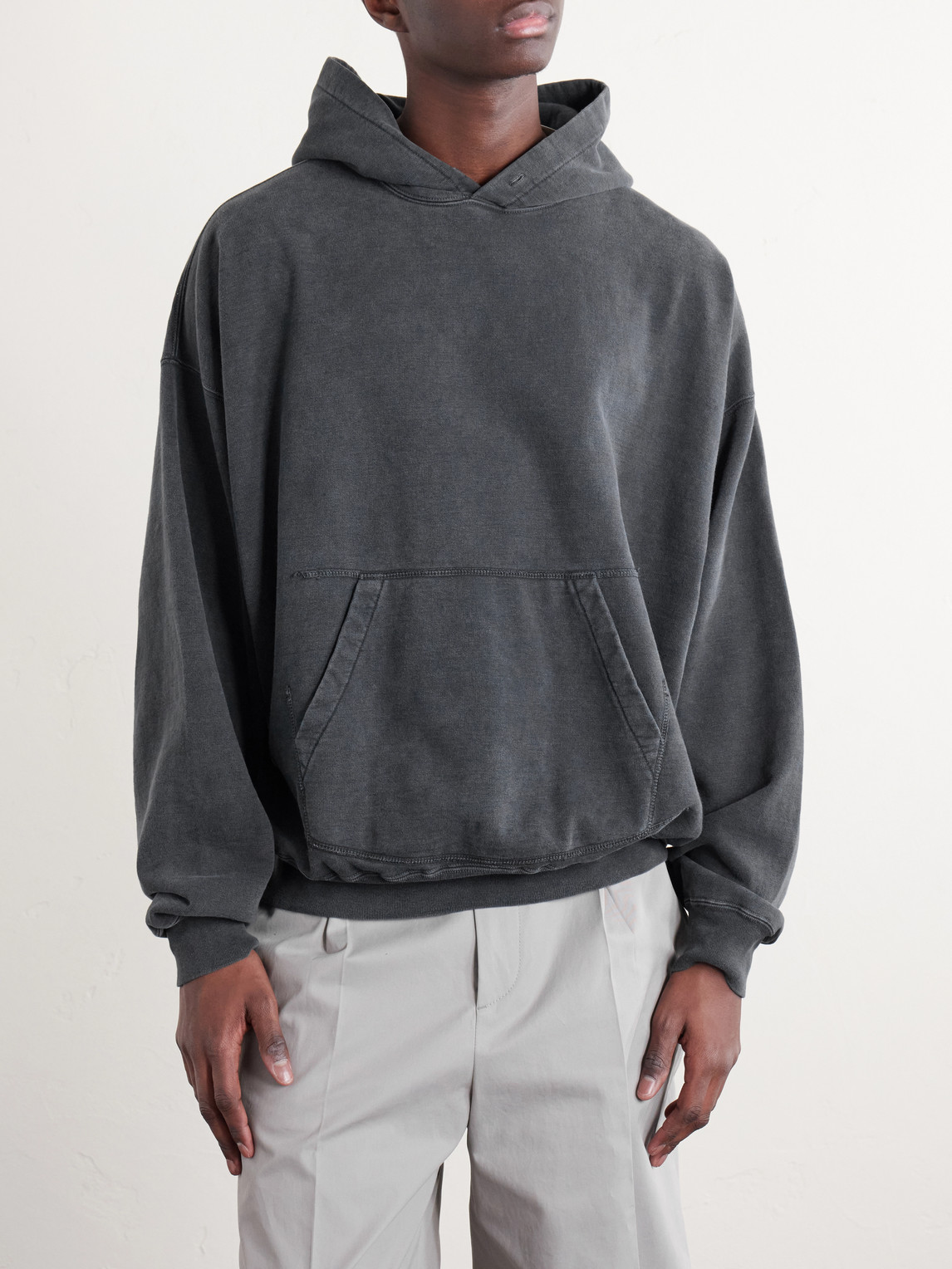  Remi Relief - Cotton-jersey Hoodie - Men - Gray - S 