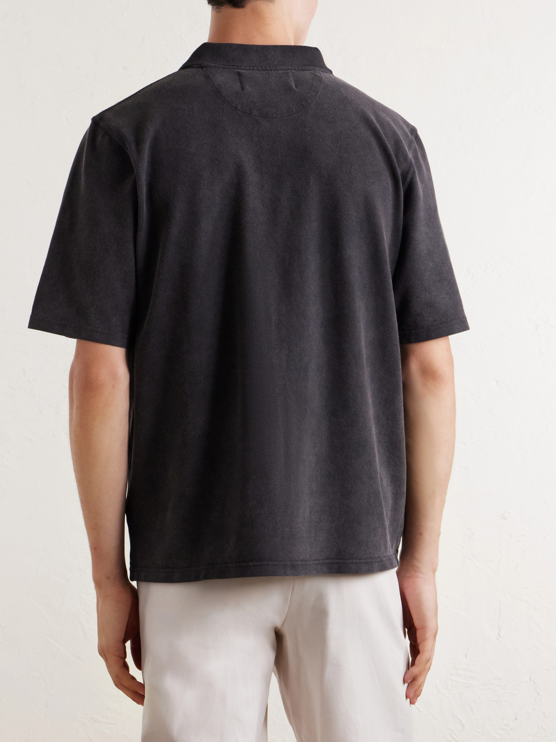 Garment-Dyed Cotton-Piqué Polo Shirt