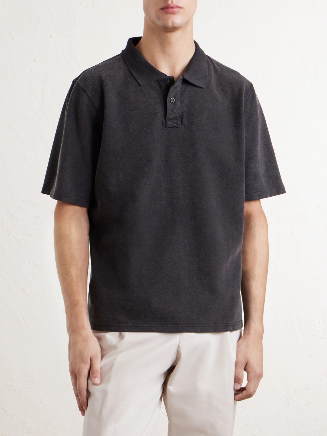 Garment-Dyed Cotton-Piqué Polo Shirt