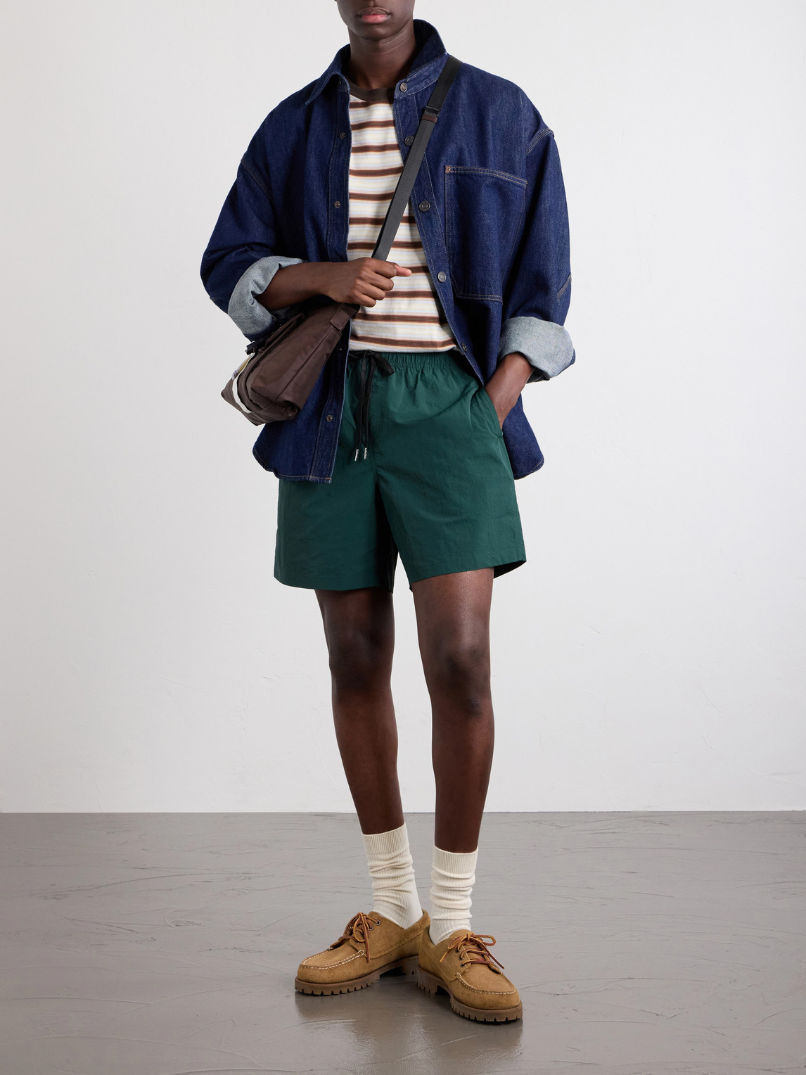 Corridor Shell Drawstring Shorts In Multi