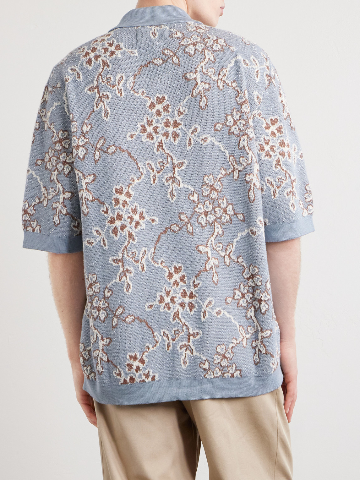 Trellis Knitted Organic Cotton Shirt