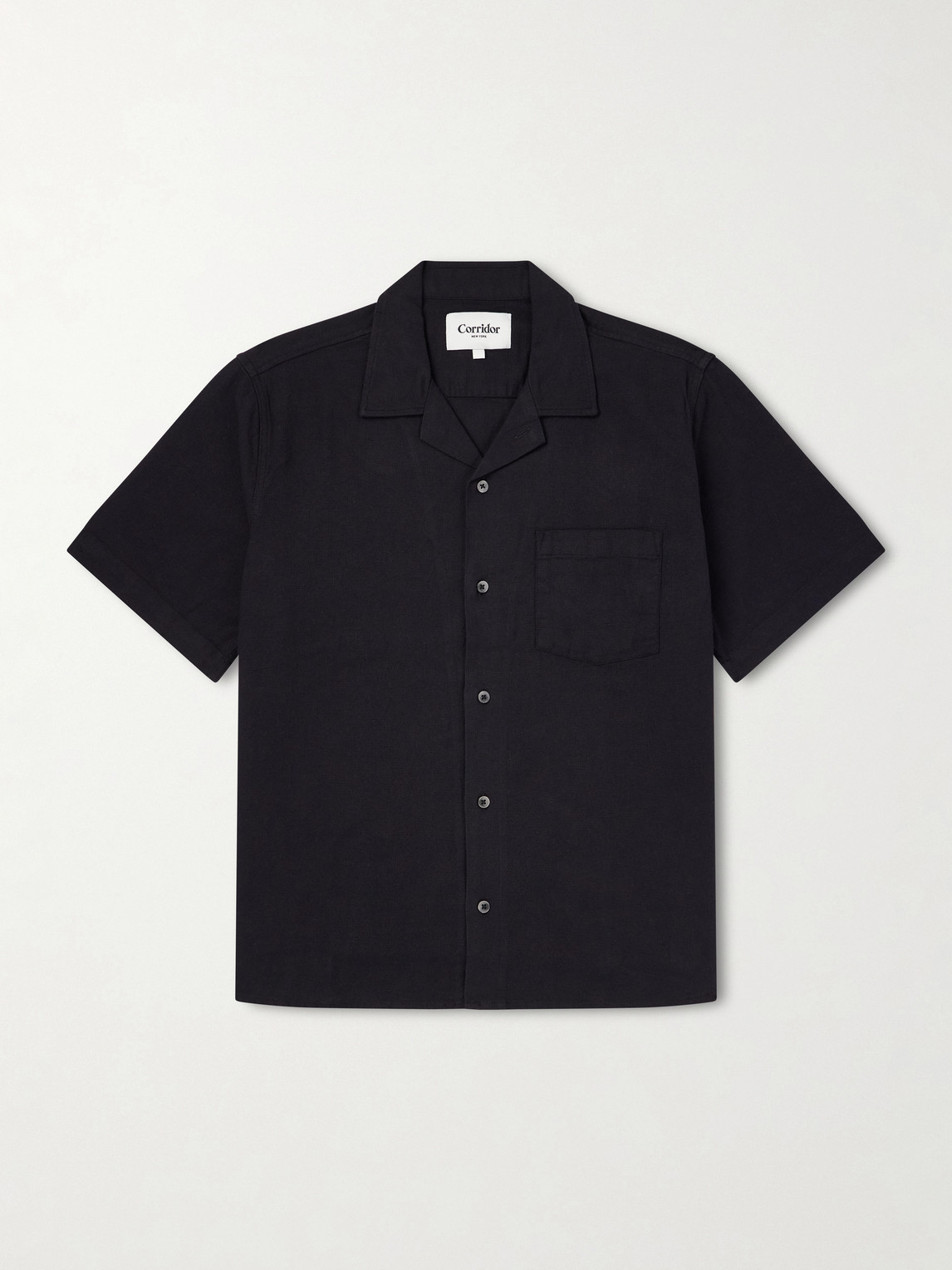 Corridor Convertible-Collar Cotton-Hopsack Shirt - Men