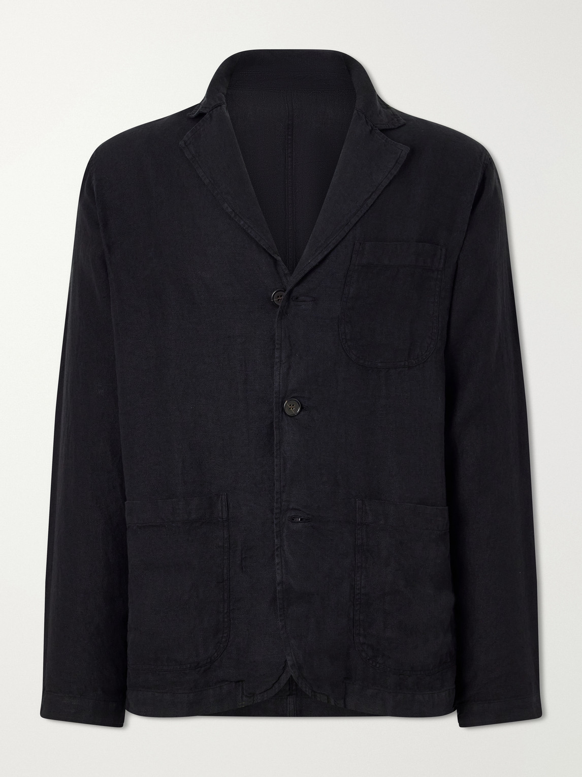 Corridor Linen Blazer In Black