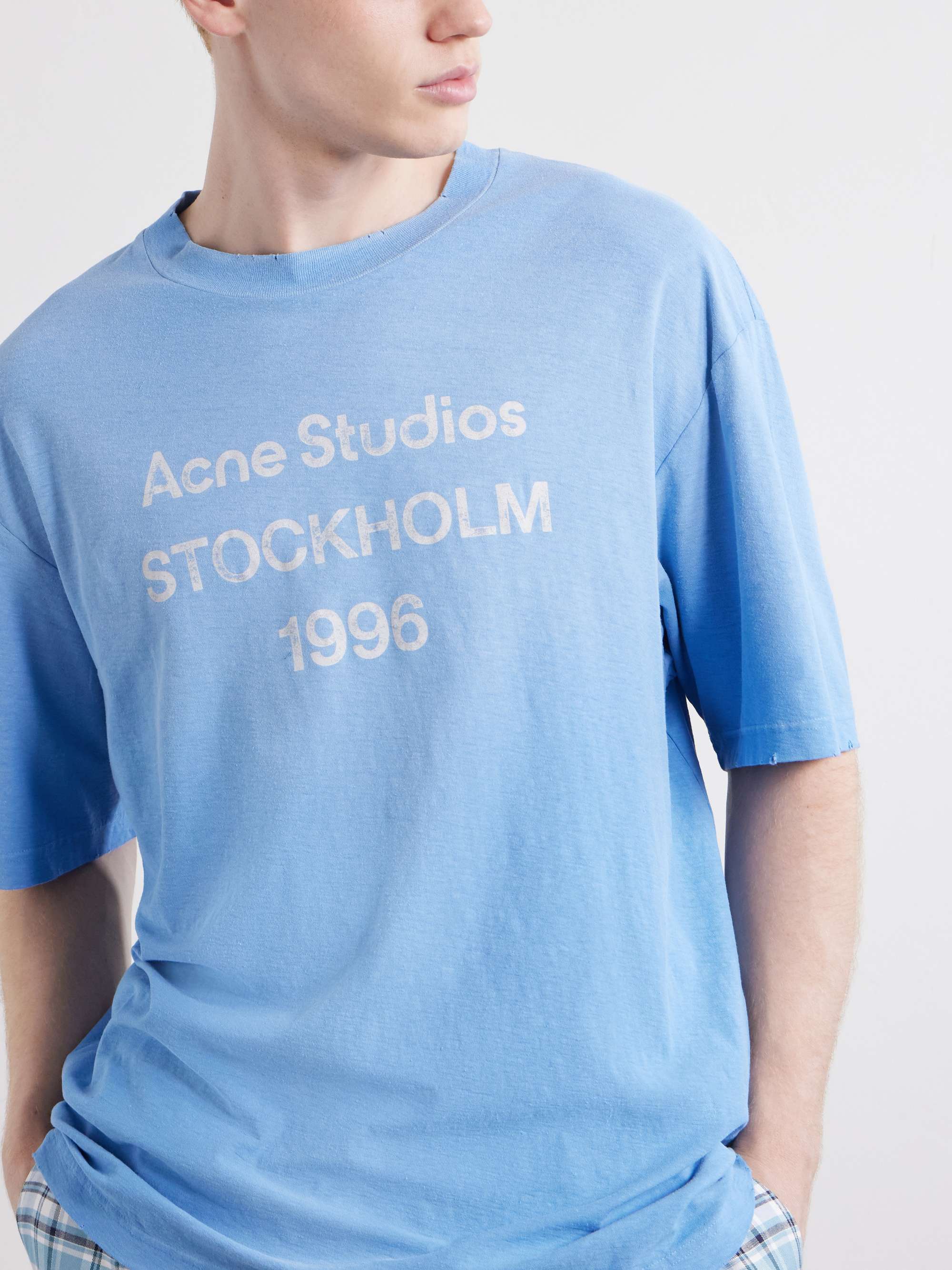 ACNE STUDIOS Logo-Print Cotton T-Shirt for Men | MR PORTER