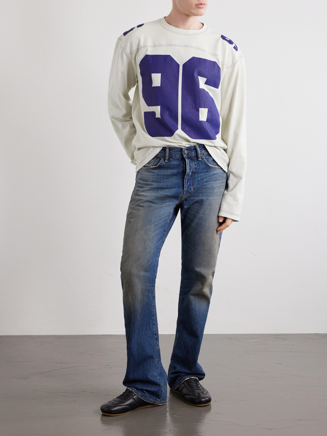 Acne Studios Exfold Printed Cotton-jersey T-shirt In Multi