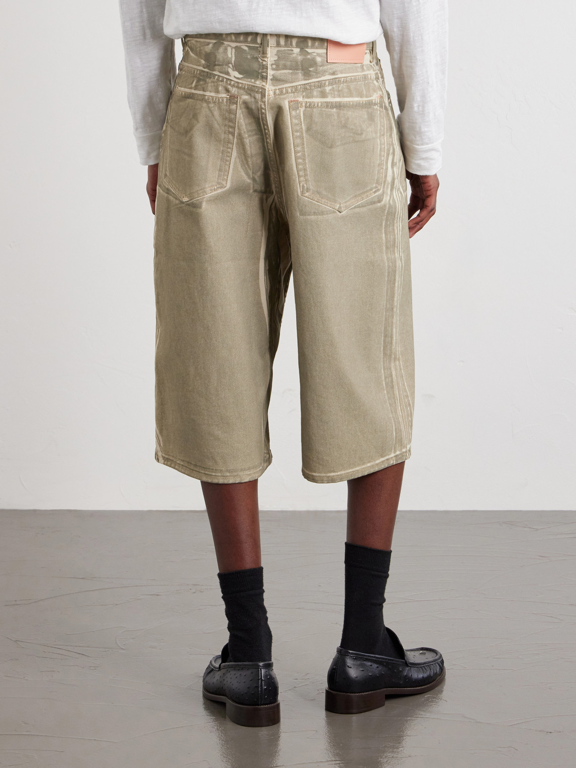 Acne Studios - Judda U Lux Straight-leg Printed Denim Shorts - Men - Neutrals - Xxs 