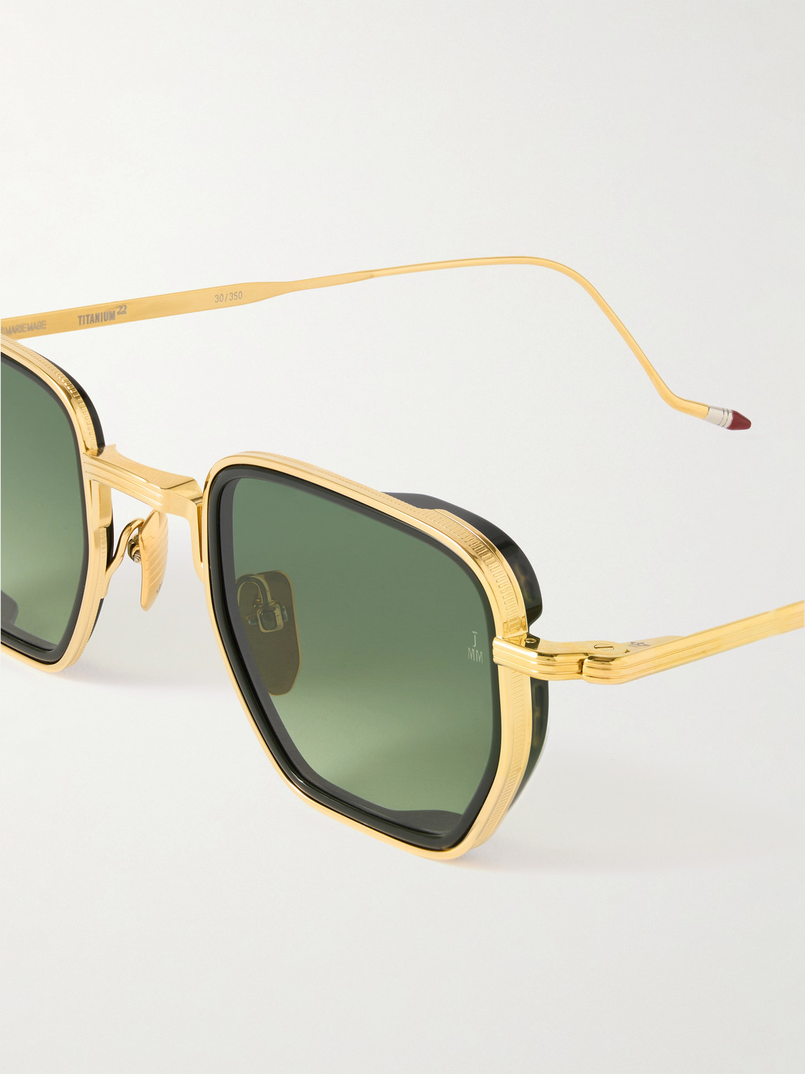  Jacques Marie Mage - Atkins D-frame Gold And Silver-tone Titanium Sunglasses - Men - Gold 