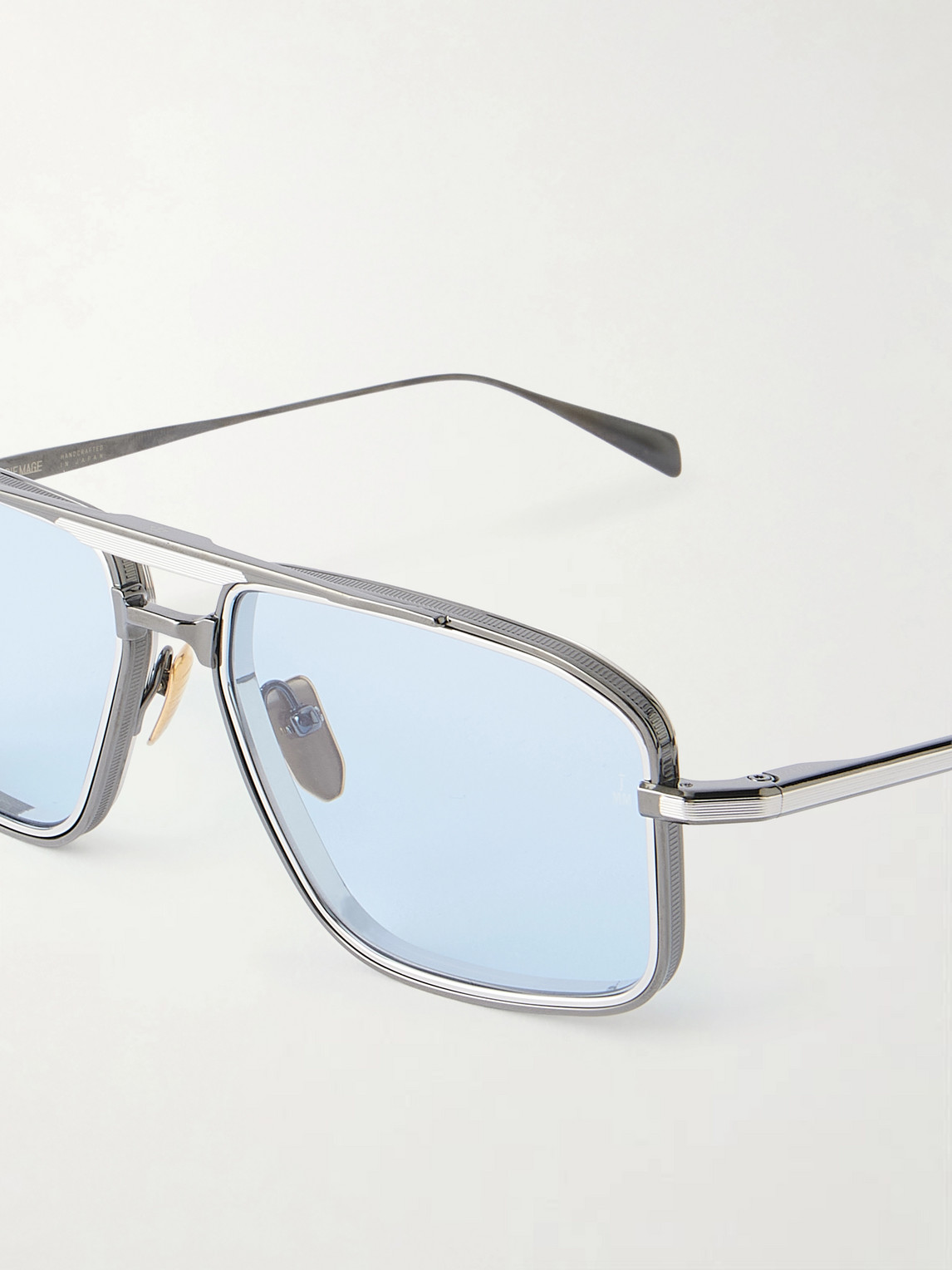  Jacques Marie Mage - Earl Aviator-frame Titanium Sunglasses - Men - Silver 