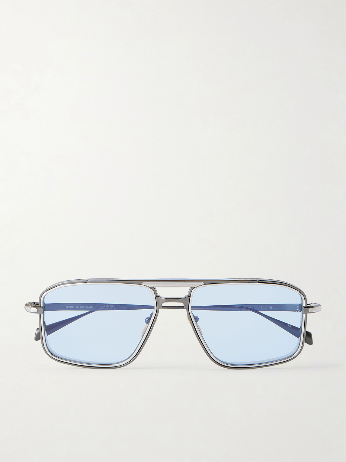 Jacques Marie Mage Earl Aviator-frame Titanium Sunglasses In Neutral