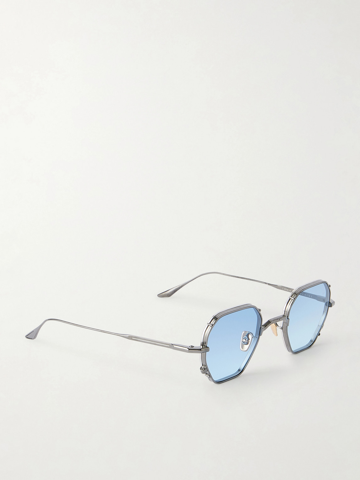  Jacques Marie Mage - Verlaine Round-frame Metal Sunglasses - Men - Silver 
