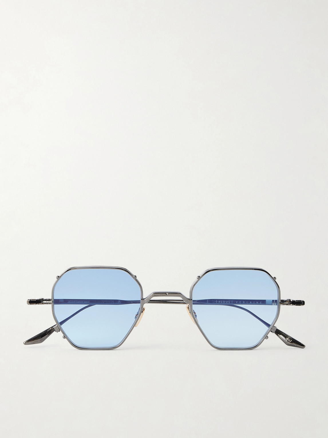 Jacques Marie Mage Verlaine Round-frame Metal Sunglasses In Pattern