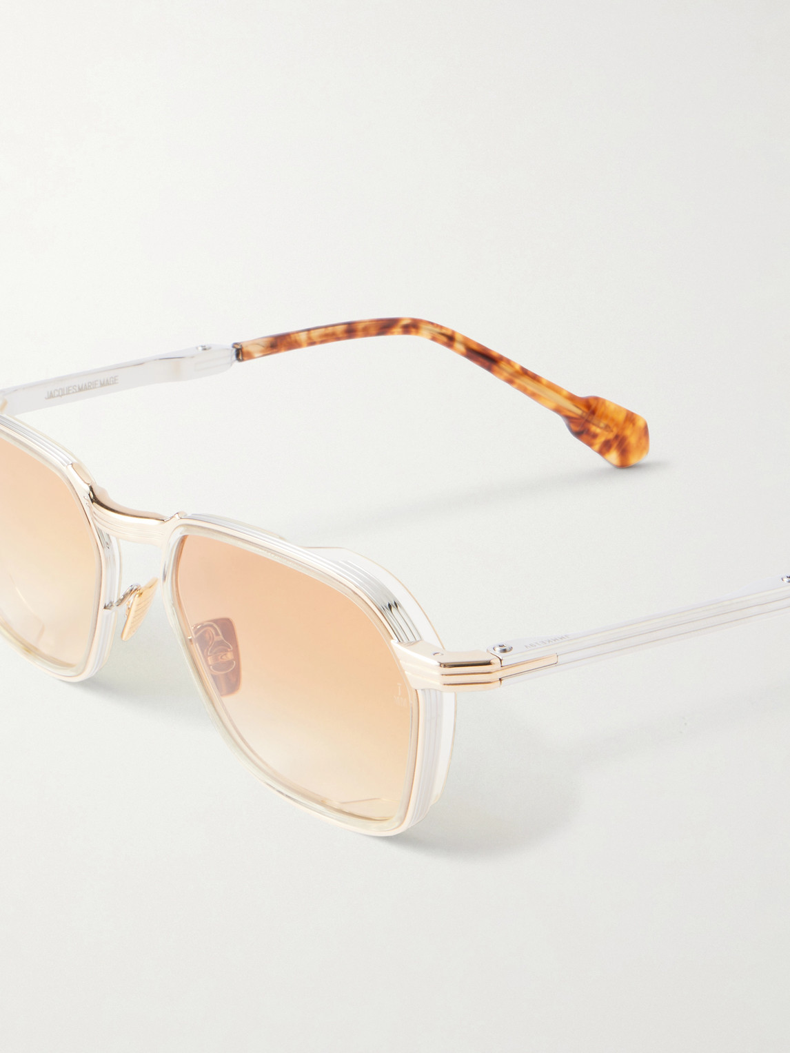  Jacques Marie Mage - Beckett D-frame Titanium And Acetate Sunglasses - Men - Silver 