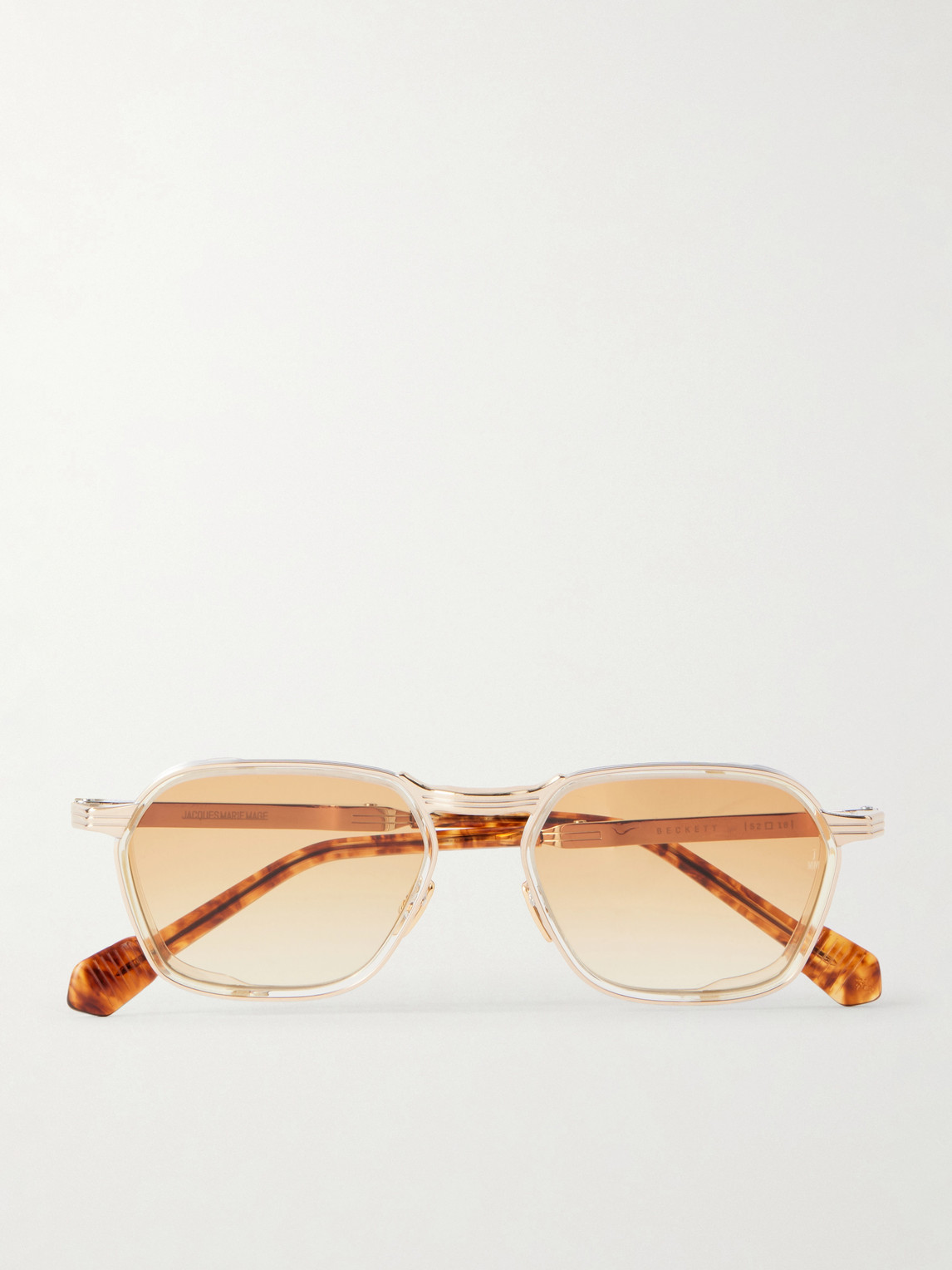 Jacques Marie Mage Beckett D-Frame Titanium and Acetate Sunglasses - Men