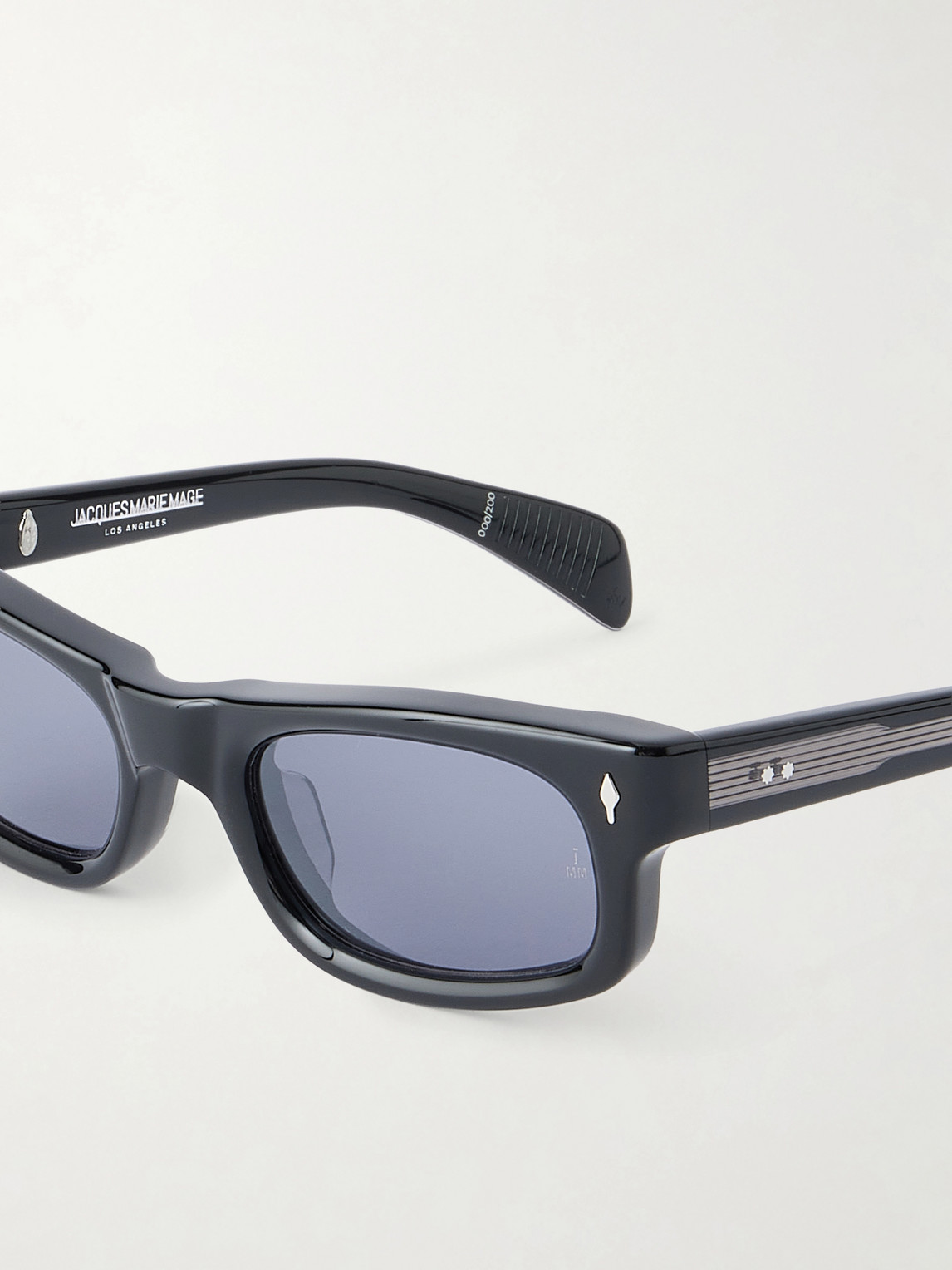  Jacques Marie Mage - Initials Square-frame Acetate Sunglasses - Men - Black 