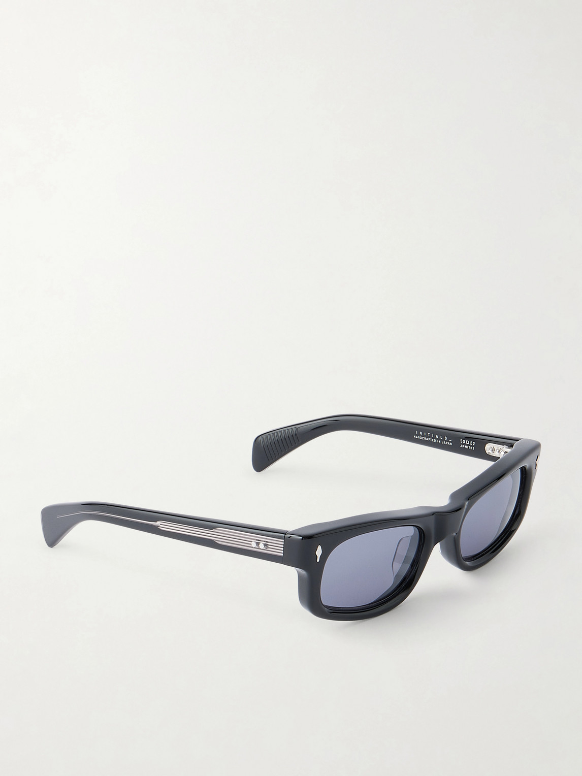  Jacques Marie Mage - Initials Square-frame Acetate Sunglasses - Men - Black 