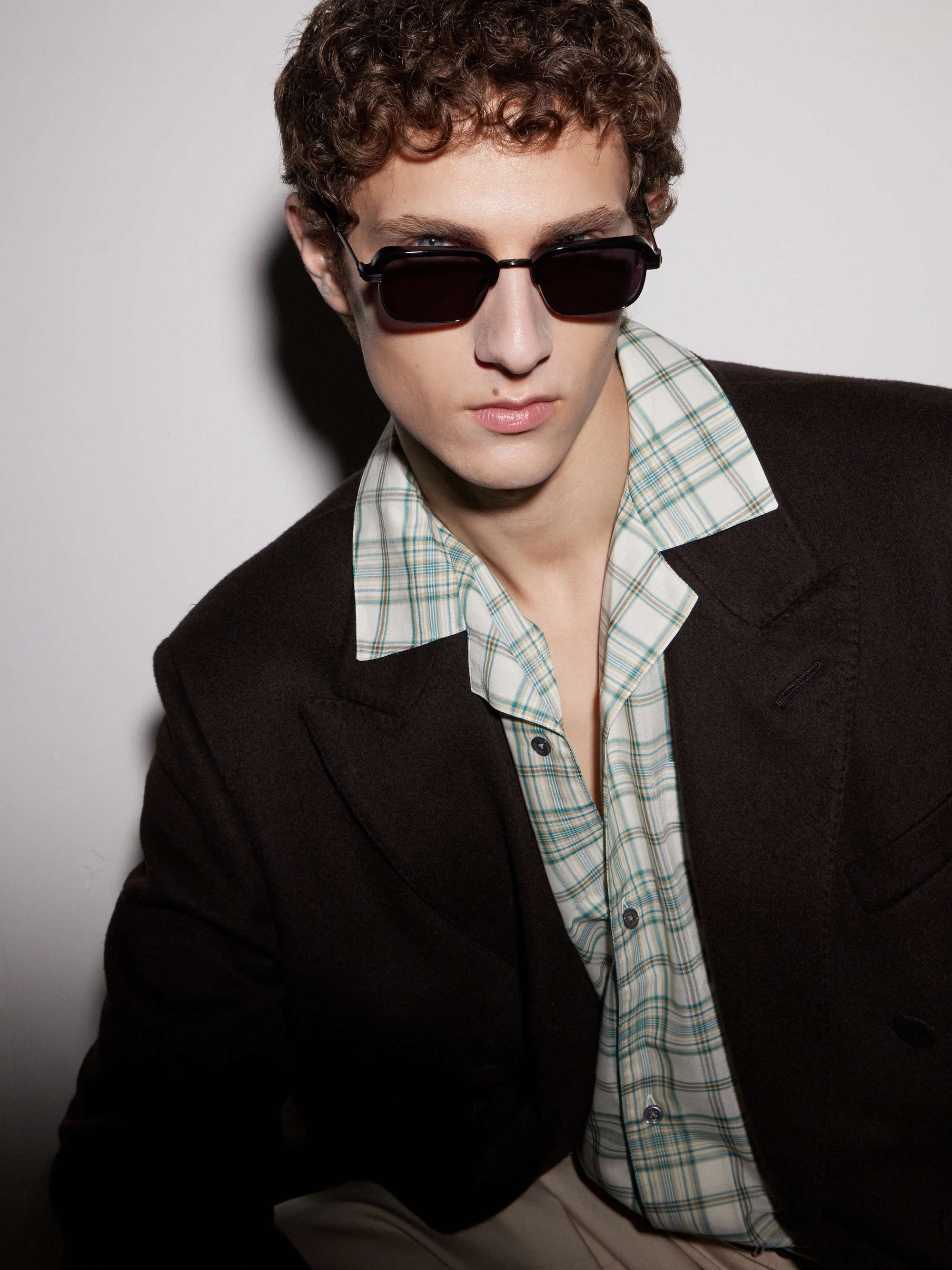JACQUES MARIE MAGE Comanche Square-Frame Titanium and Acetate 