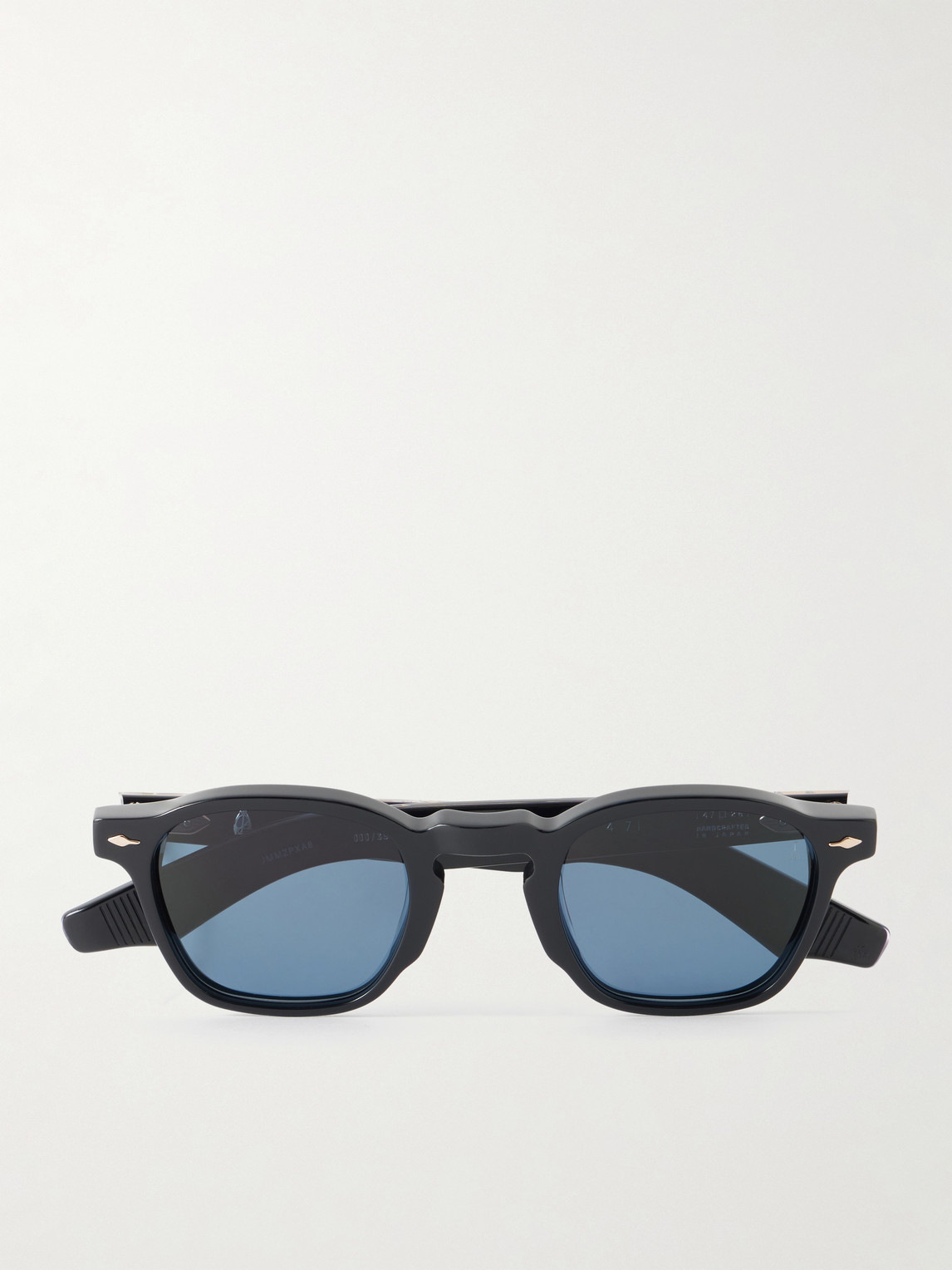 Jacques Marie Mage Zephirin 47 Acetate Round-frame Sunglasses In Blue