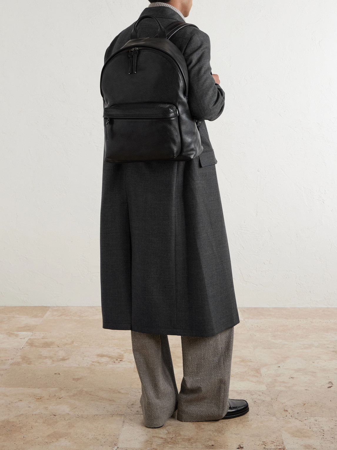  Officine Creative - Oc 001 Suede Backpack - Men - Black 