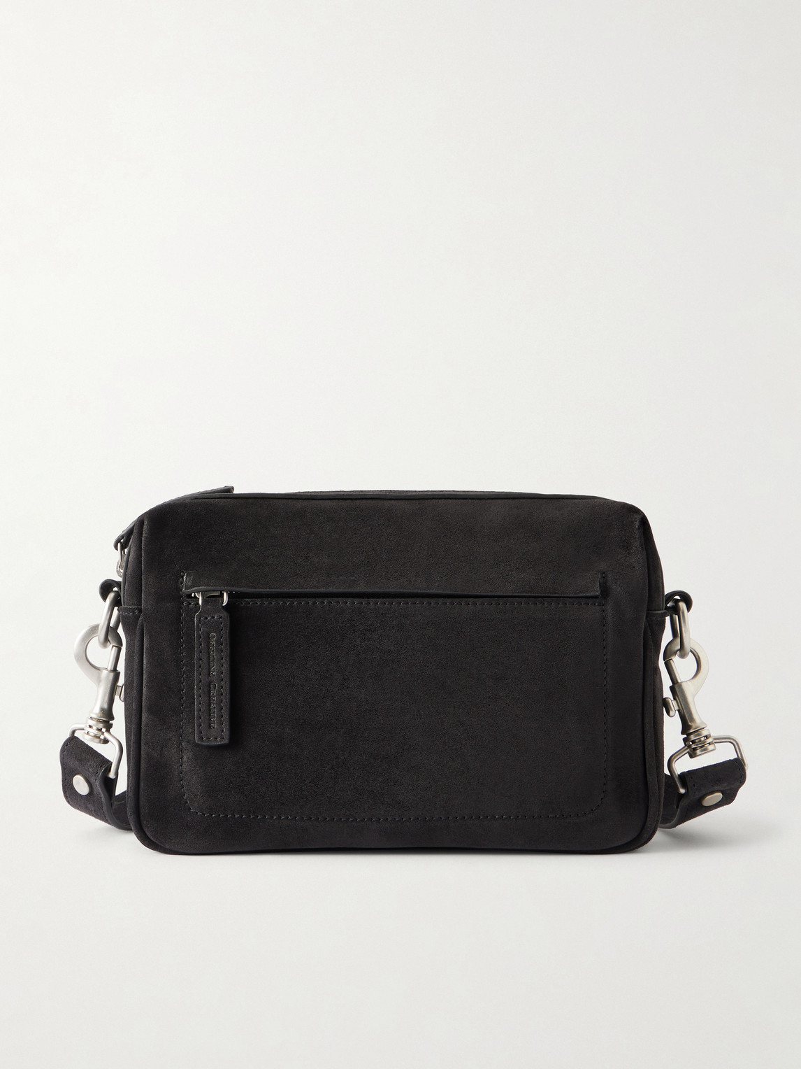 Officine Creative Quentin 25 Suede Messenger Bag In White