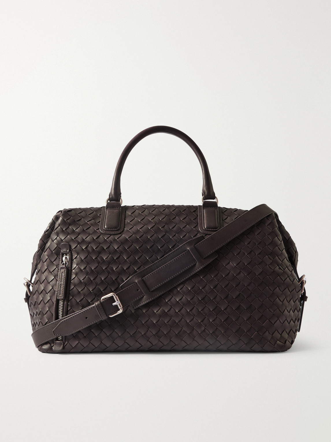 Officine Creative – Armor/019 Woven Leather Weekend Bag