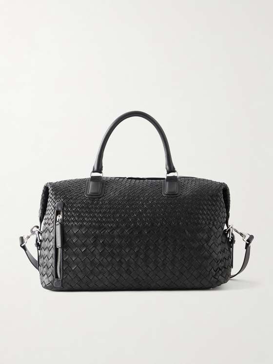 Officinecreative Woven Leather Weekend Bag