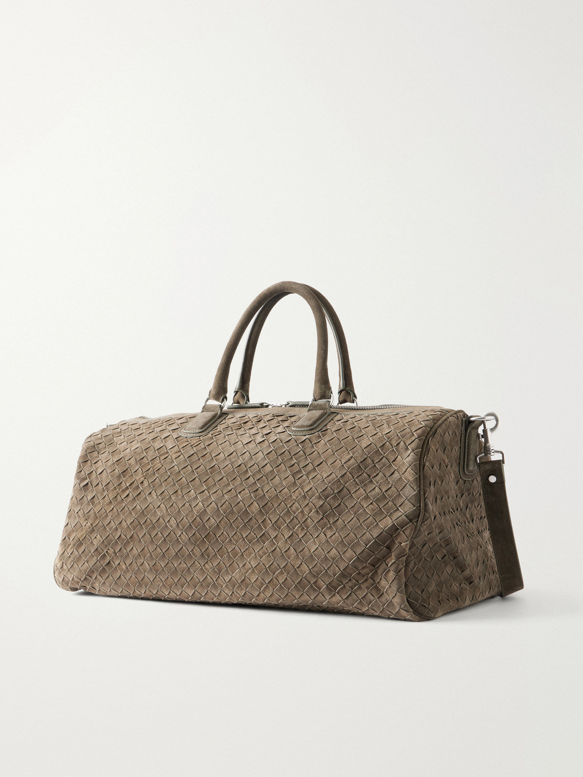  Officine Creative - Armor 01 Woven Suede Weekend Bag - Men - Neutrals 
