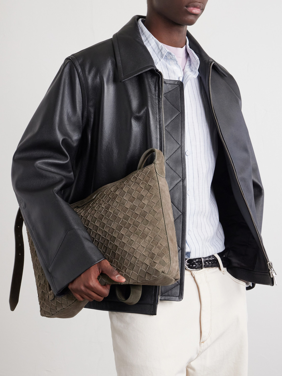  Officine Creative - Armor 042 Full-grain Leather Tote Bag - Men - Neutrals 