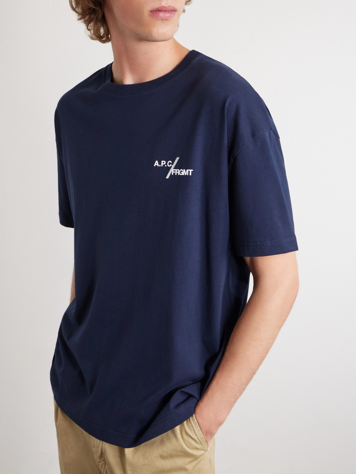 A.P.C. - Fragment Logo-Print Cotton-Jersey T-Shirt