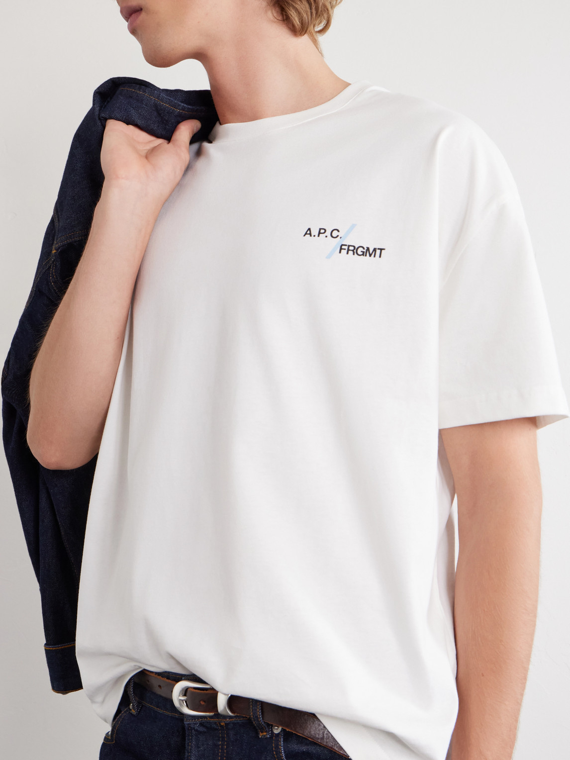 A.P.C. - Fragment Logo-Print Cotton-Jersey T-Shirt