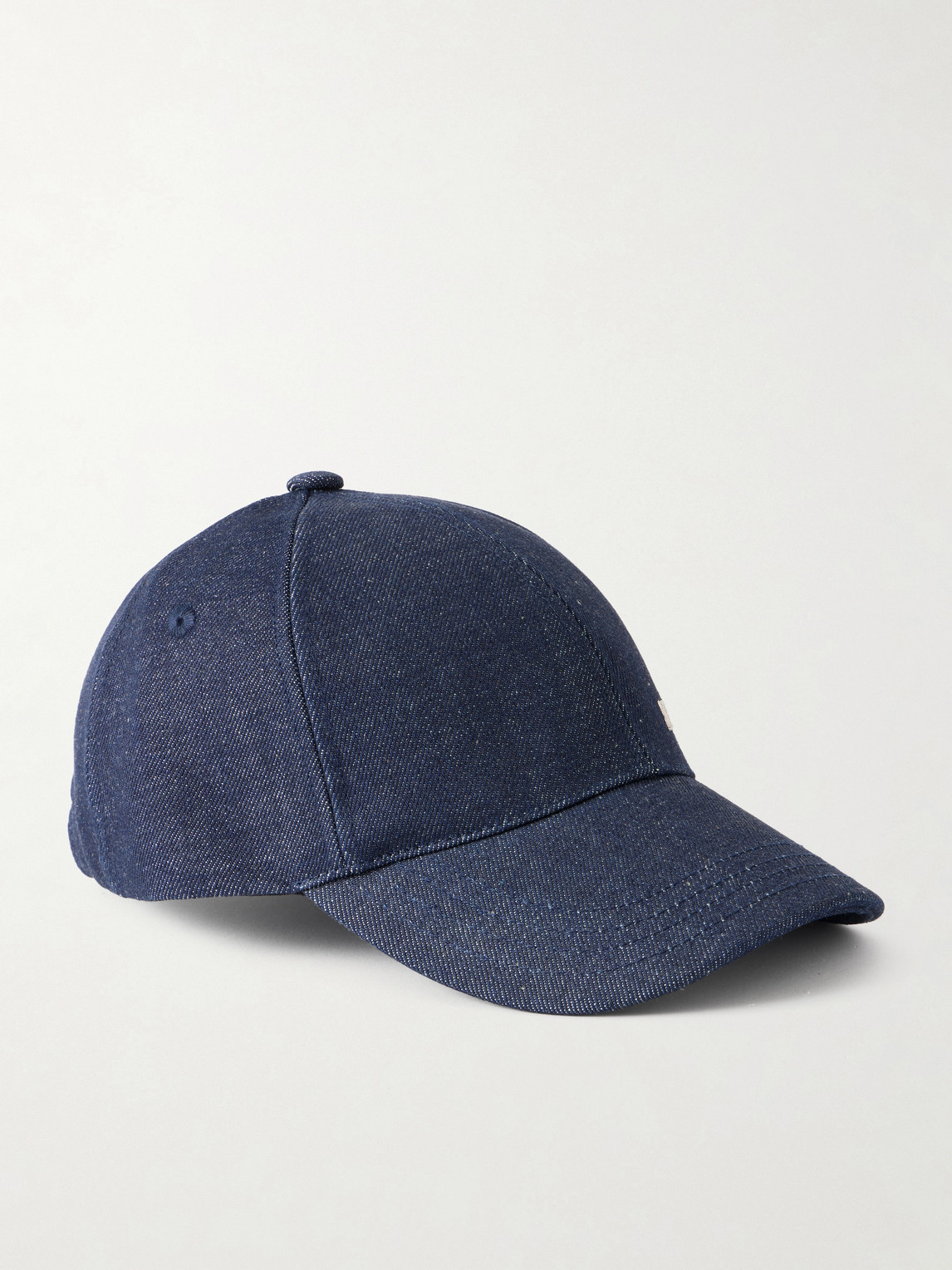 A.p.c. Fragment Design Casquette Rabbit Logo-embroidered Denim Baseball Cap In Pink