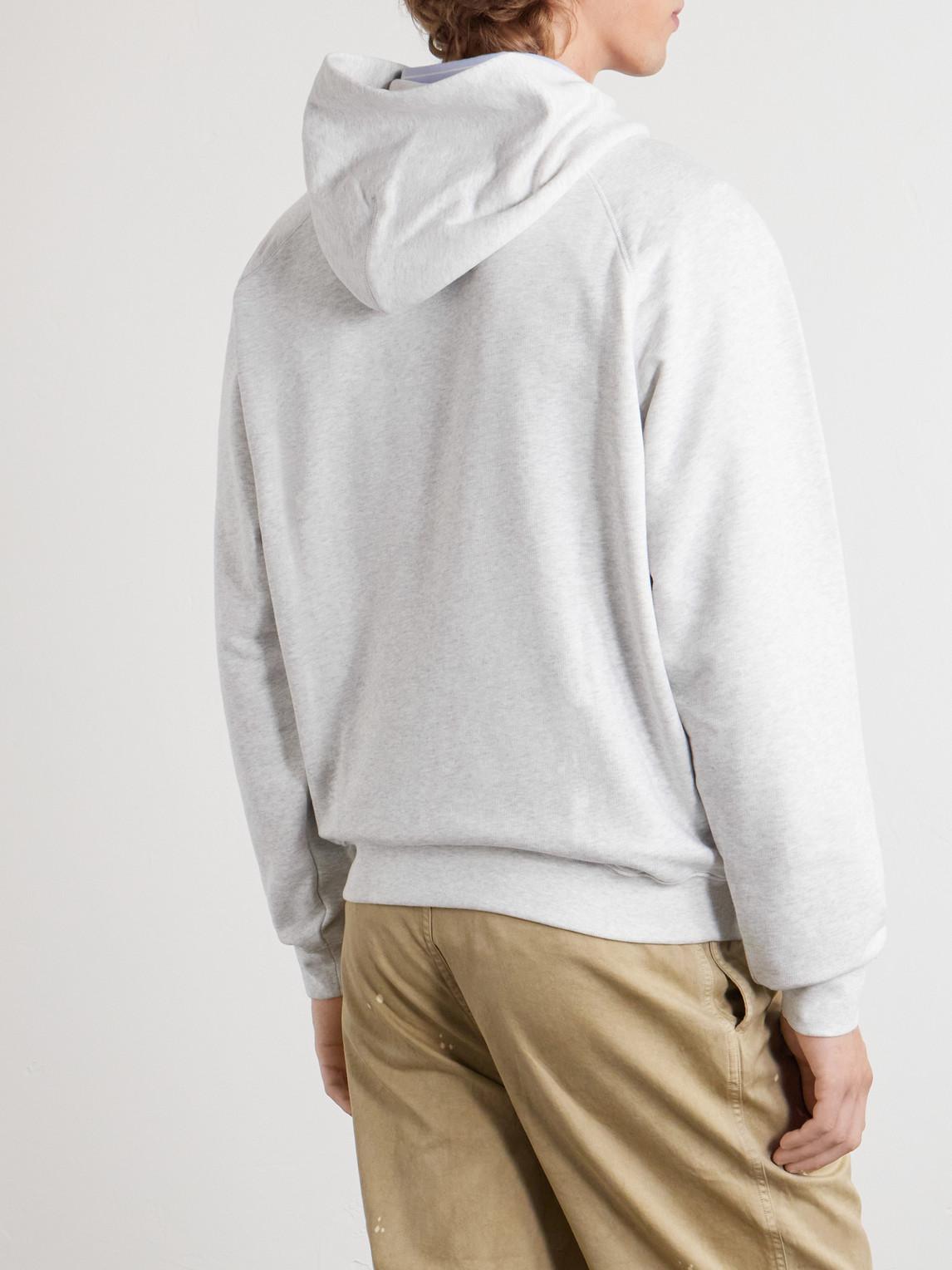 A.P.C. - Fragment Logo-Print Cotton-Jersey Hoodie