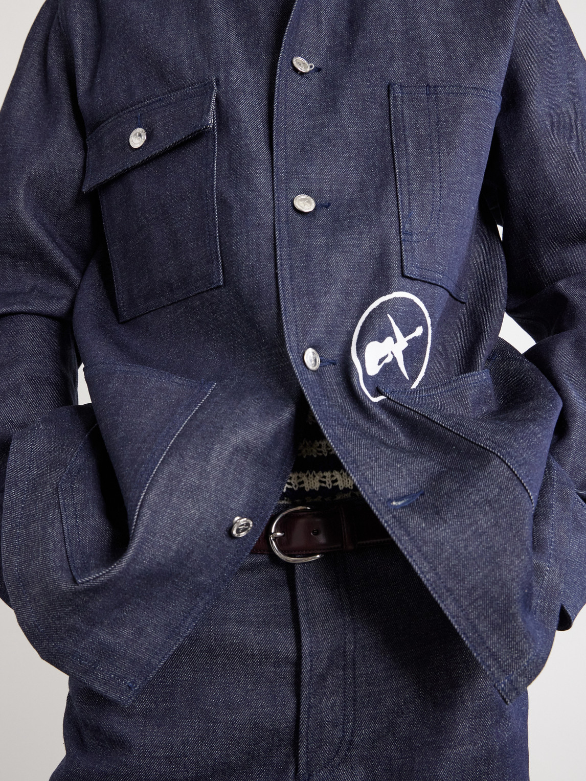 A.P.C. - Fragment Printed Denim Jacket