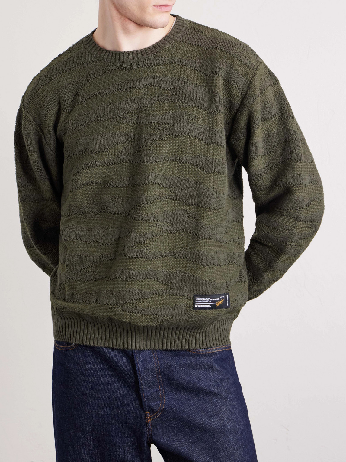  Neighborhood - Cotton Sweater - Men - Green - S 