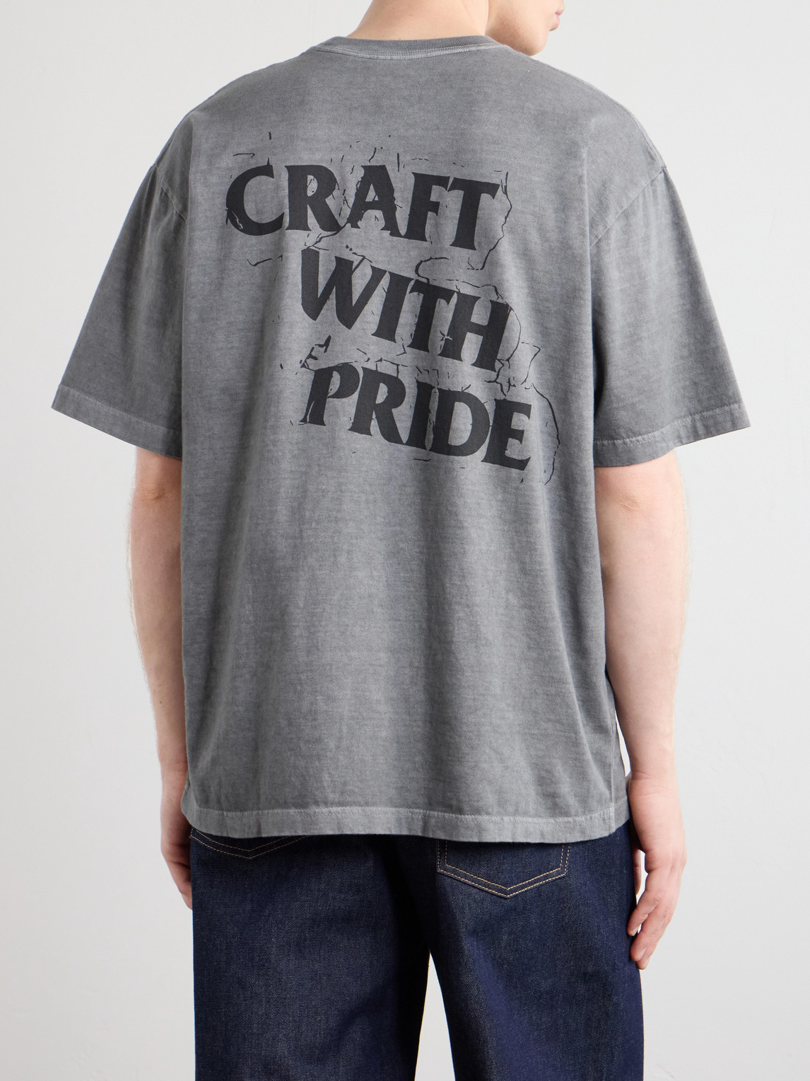 Neighborhood Logo-Print Cotton-Jersey T-Shirt - Men | Thumbnail 4