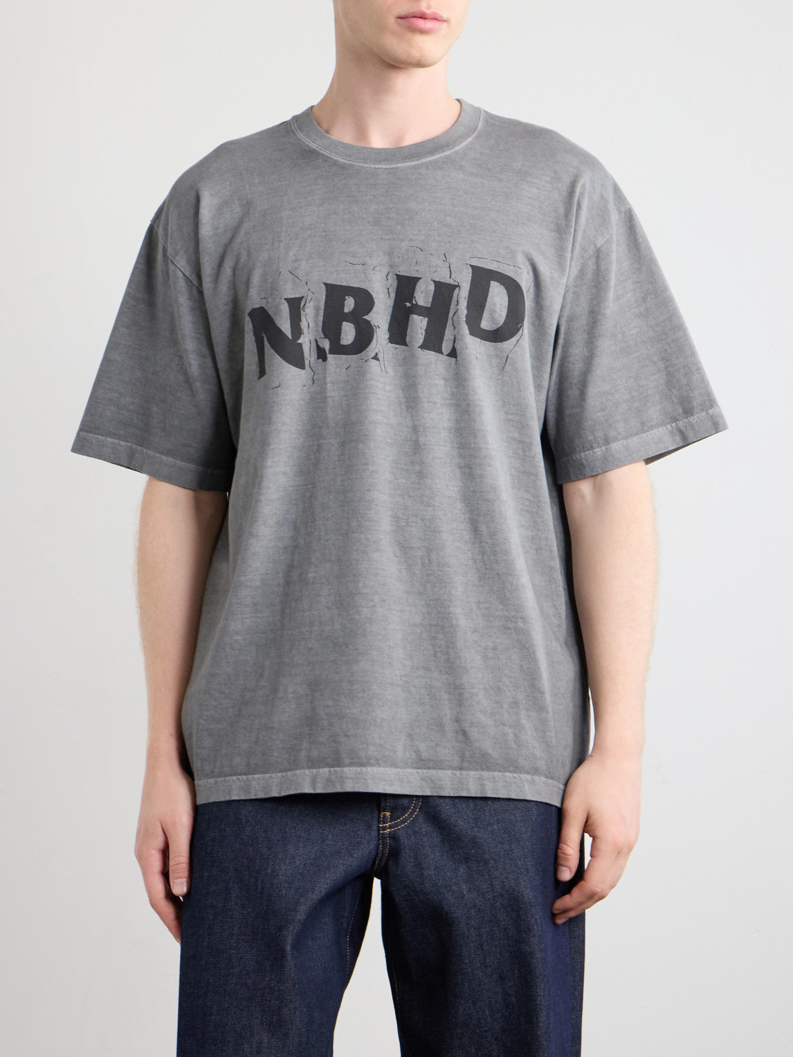 Neighborhood Logo-Print Cotton-Jersey T-Shirt - Men | Thumbnail 3