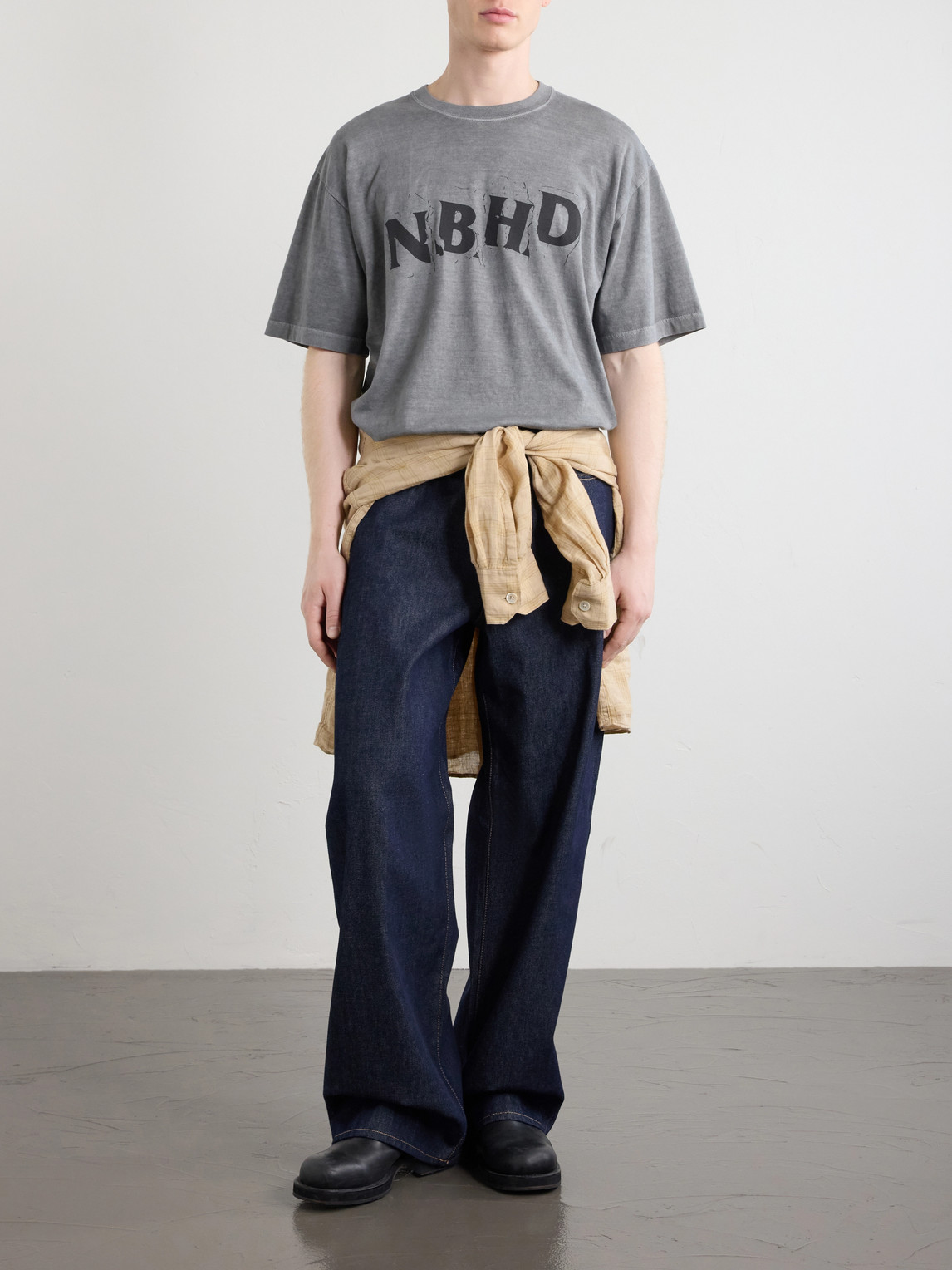 Neighborhood Logo-Print Cotton-Jersey T-Shirt - Men | Thumbnail 2