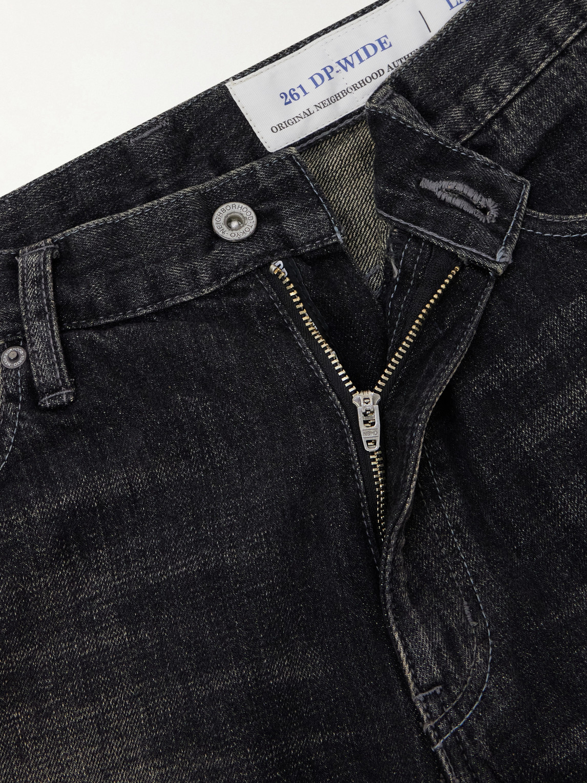 Washed Wide-Leg Jeans