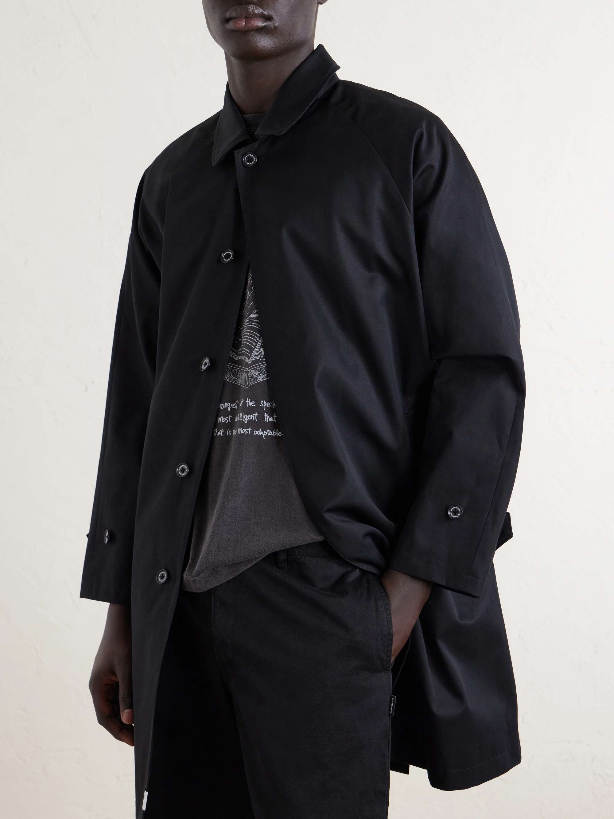 NEIGHBORHOOD Balcollar Cotton-Gabardine Trench Coat for Men | MR