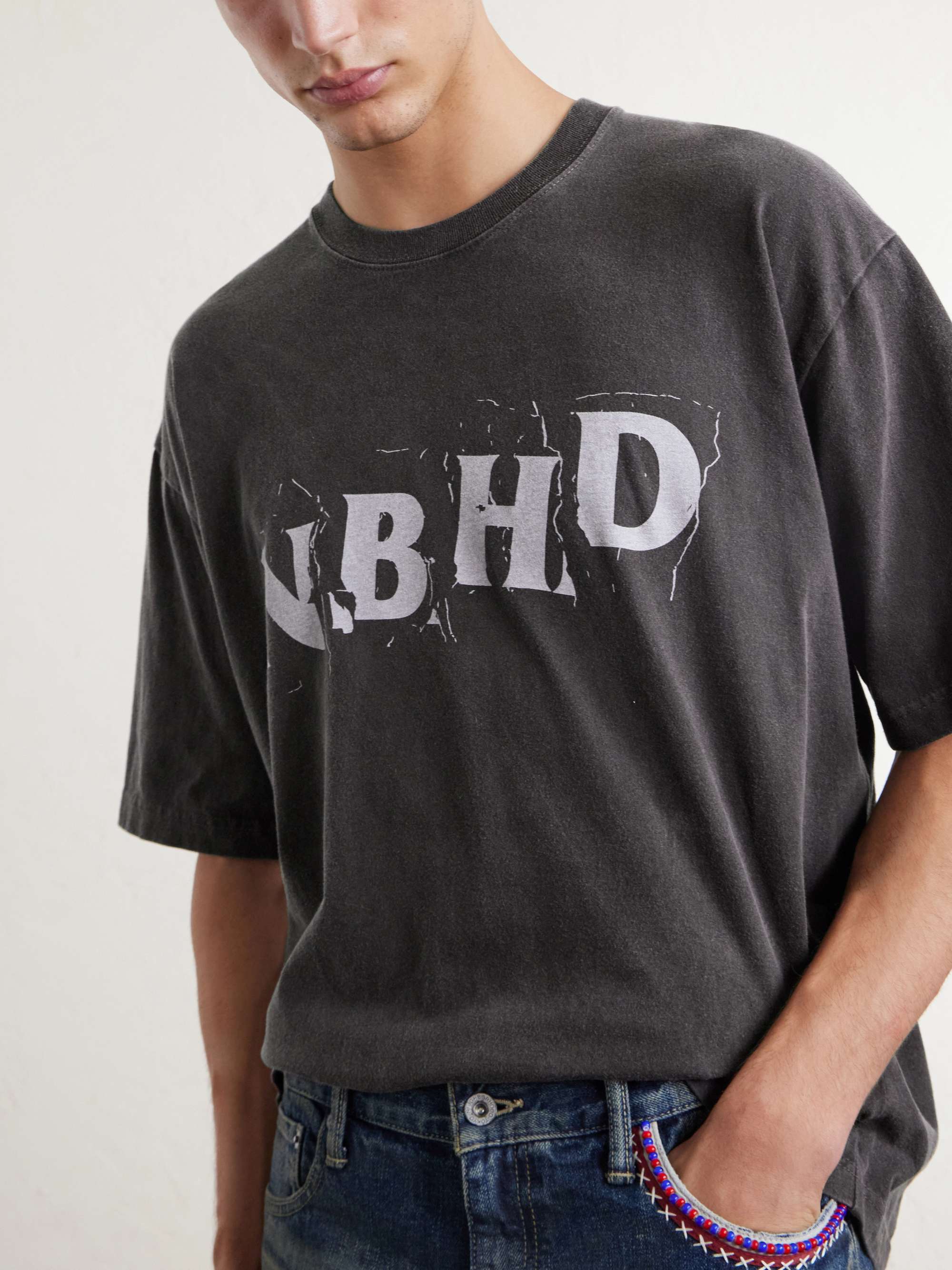 NEIGHBORHOOD Logo-Printed Cotton-Jersey T-Shirt for Men | MR PORTER