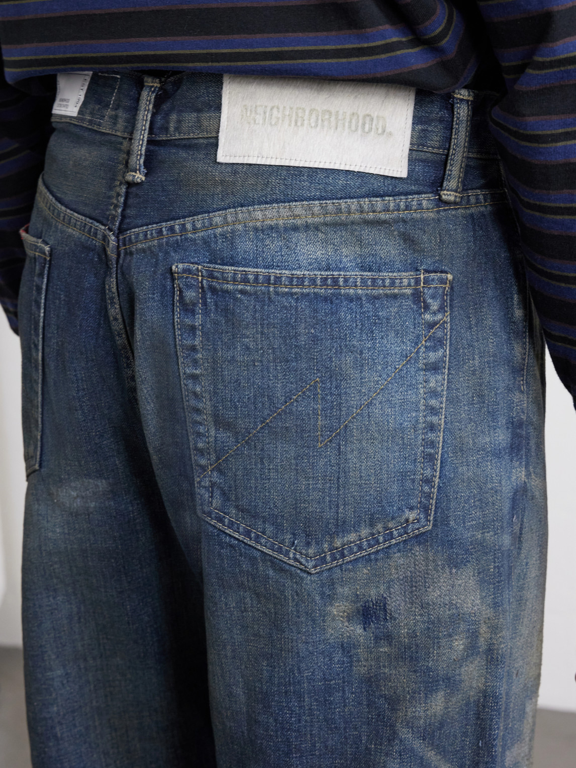 Savage Wide-Leg Bead-Embellished Distressed Jeans