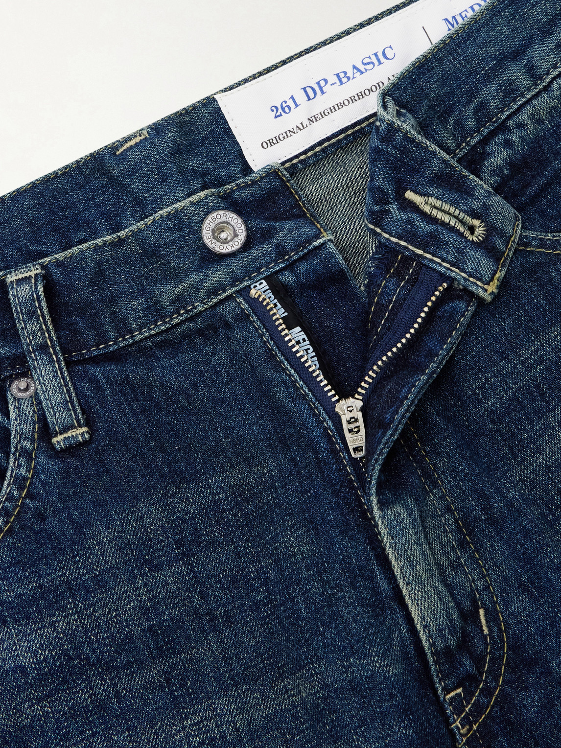 Washed Straight-Leg Jeans