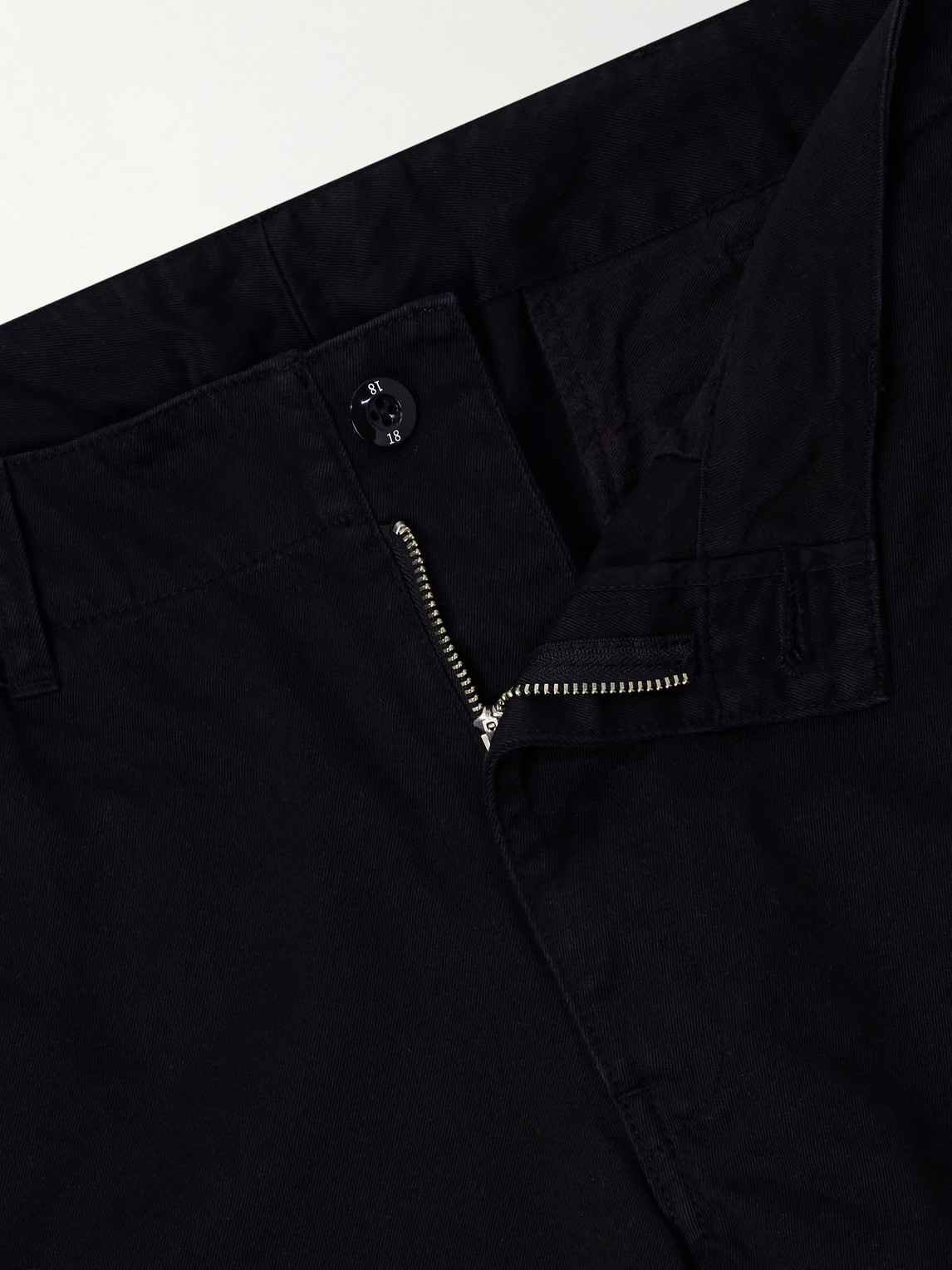 Straight-Leg Cotton Chinos