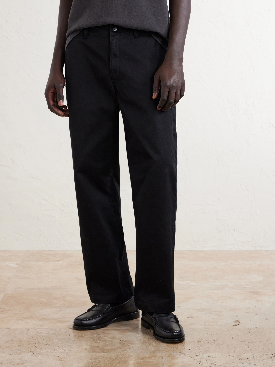 Straight-Leg Cotton Chinos