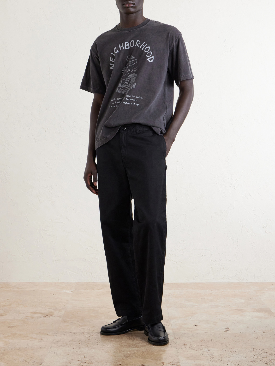 Straight-Leg Cotton Chinos