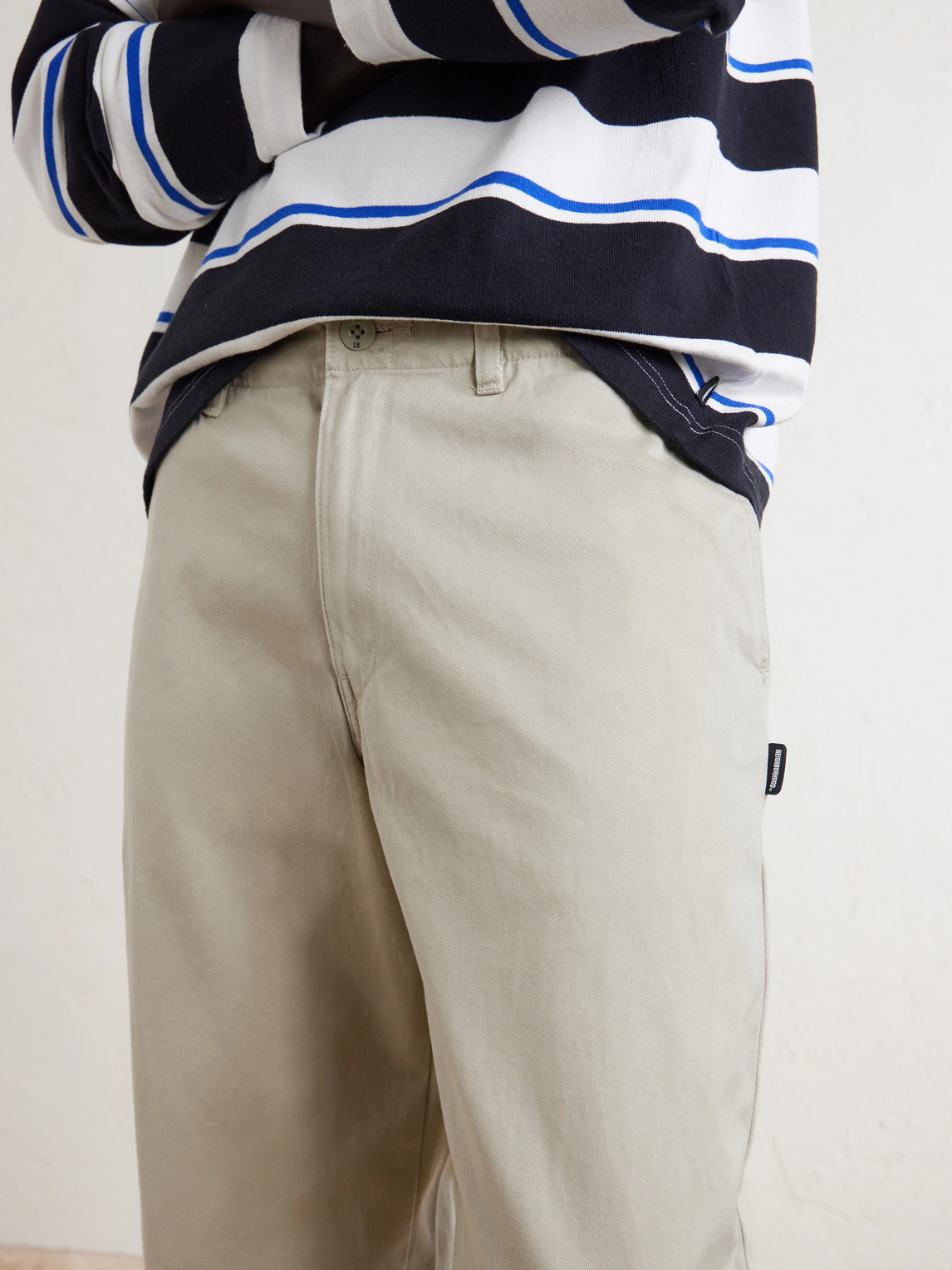 Straight-Leg Cotton Chinos