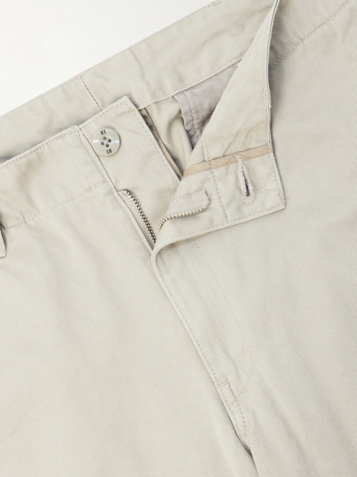 Straight-Leg Cotton Chinos