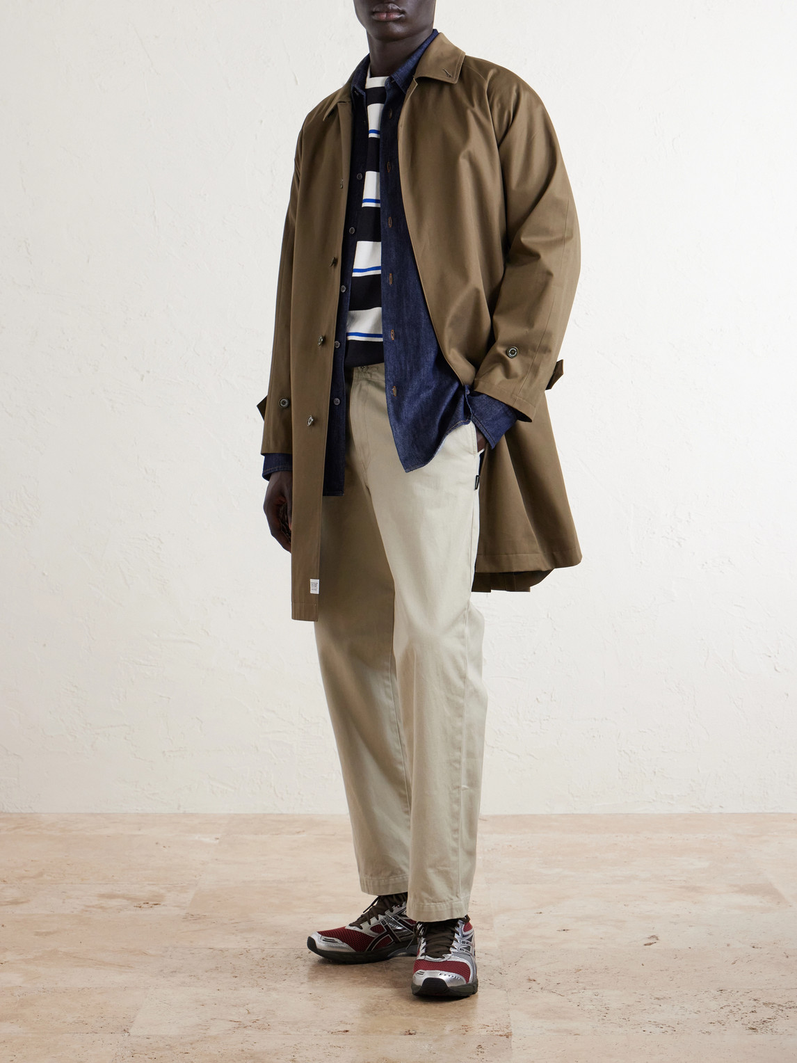 Straight-Leg Cotton Chinos