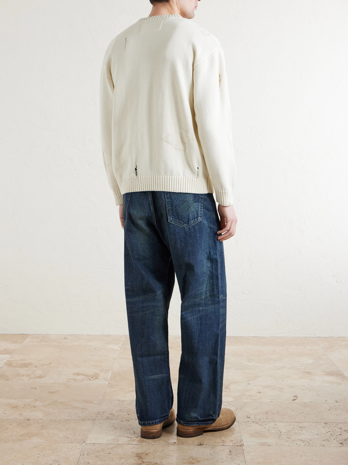 Neighborhood - Savage Cotton Crewneck Sweater - Men - Neutrals - S 