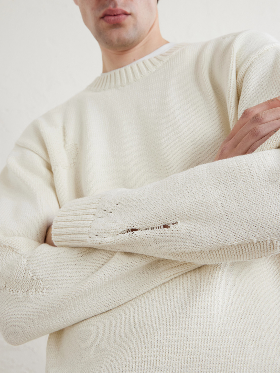 Savage Cotton Crewneck Sweater